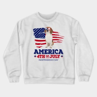 Beagle Flag USA - America 4th Of July Independence Day Crewneck Sweatshirt